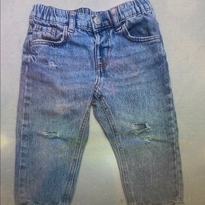 Kids Blue Distressed Jeans